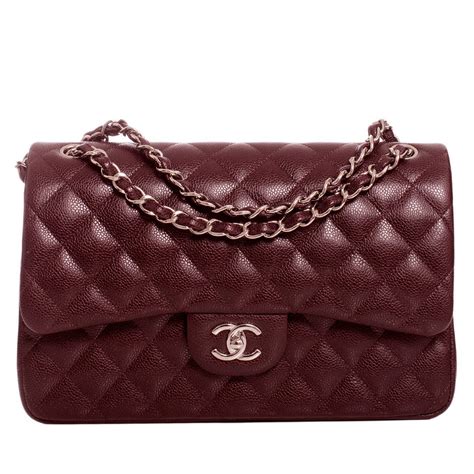 chanel classic flap burgundy